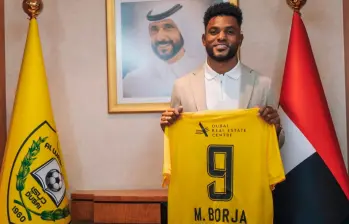 Miguel Ángel Borja fue una de las figuras de River Plate en los últimos años. Sin embargo, después de la llegada de Marcelo Gallardo a su nueva etapa no tuvo la regularidad suficiente. FOTO: Tomada del Instagram de Al-Wasl 