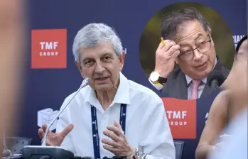 Juan Martín Caicedo, presidente de la CCI; y Gustavo Petro, presidente de Colombia. FOTO: Cortesía CCI y Colprensa.