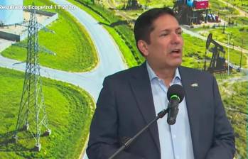 El presidente encargado de Ecopetrol, Juan Carlos Hurtado, presentó las cifras de la petrolera a marzo de 2026. FOTO tomada de YouTube