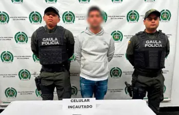 El supuesto vigilante fue capturado y deberá responder por el delito de extorsión. FOTO: Cortesía
