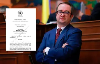 Ciro Ramírez, senador del Centro Democrático, fue condenado en primera instancia por la Corte Suprema. FOTO: Colprensa