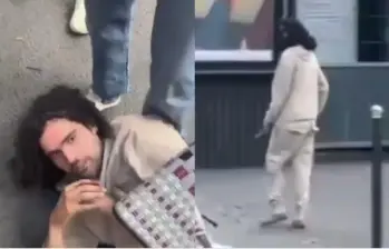La Policía francesa acordonó el sector de Puerta de Clichy, en París, tras el ataque con cuchillo que dejó tres mujeres heridas y llevó a la captura del presunto agresor. FOTO: tomada de X, @ventanaXpublica.