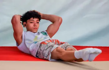 El antioqueño Tomás Mejía durante uno de sus entrenamientos antes de viajar para el Mundial Juvenil que se disputará en Filipinas. FOTO MANUEL SALDARRIAGA 