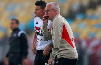 Dorival y James tuvieron una buena comunicación en Sao Paulo. Se espera que el colombiano, si sigue en este equipo, tenga la continuidad esperada. FOTO GETTY