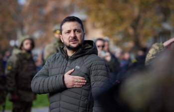 Zelensky, aunque mantiene la apertura al dialogo, teme quedarse sin margen de maniobra. FOTO: AFP