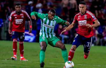 Independiente Medellín, líder y Atlético Nacional, segundo en la tabla, hacen un gran papel en la Liga Betplay con un rendimiento superior al 75%. FOTO JAIME PÉREZ 