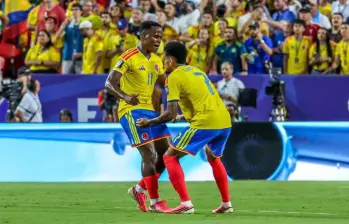 El futbolista Jhon Arias marcó el gol con lo que Colombia se metió a los octavos de final del Mundial de Norteamérica. Foto: Getty