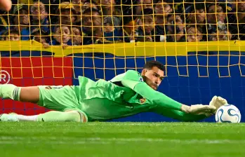 Álvaro Montero, arquero colombiano, que espera consolidarse en Boca Juniors. FOTO AFP
