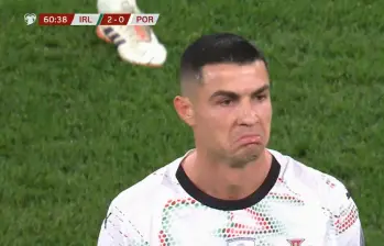 El delantero portugués Cristiano Ronaldo suma tres expulsiones en toda su carrera como profesional. Foto: captura de pantalla