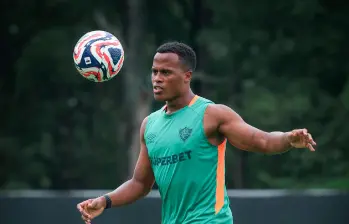 Jhon Arias, una de las figuras del Fluminense de Brasil. FOTO X-FLUMINENSE