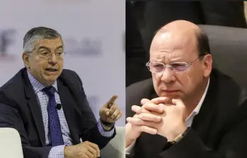 El expresidente César Gaviria Trujillo y el ministro de Hacienda Germán Ávila. Fotos: Colprensa