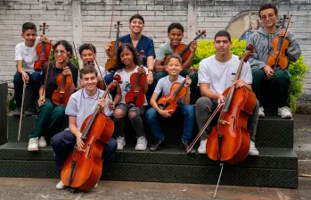 Niños, niñas y jóvenes de Amadeus Fundación, beneficiarios de mecenazgos empresariales. Foto: Cortesía