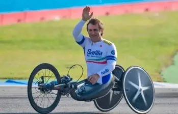 Alex Zanardi fue ejemplo de superación en el deporte mundial. FOTO AFP