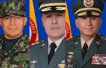 El Ejército llamó a calificar servicios a los generales Ricardo Roque, Luis Fernando Salgado y Jorge Ricardo Hernández. Fotos: cortesía