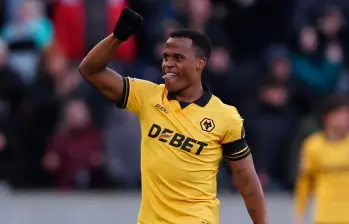 Jhon Arias no tuvo el rendimiento esperado en Inglaterra y ahora se espera su vuelta a Brasil. FOTO AFP