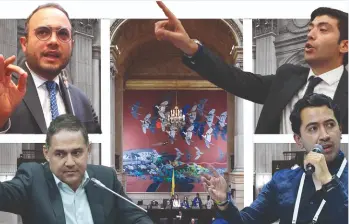 Todo indica que Alfredo Deluque (izquierda arriba)será el presidente del Senado tras disputa con candidato del Centro Democrático, Honorio Henríquez (izquierda abajo). En Cámara seria Nicolás Barguil y no Daniel Briceño. FOTOS: Colprensa y Cortesía