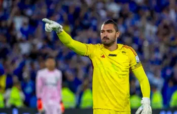 El arquero Álvaro Montero será el titular de Colombia en el amistoso ante Nueva Zelanda. FOTO JUAN ANTONIO SÁNCHEZ 