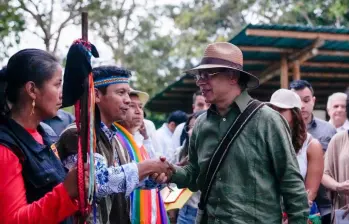 Desde el Gobierno Petro se ha buscado el acercamiento estatal a comunidades indígenas. FOTO Presidencia