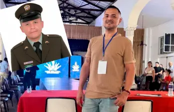 El patrullero Álvaro Jair Pístala Garrido y David Rodríguez Gómez, funcionario del ICBF, secuestrados el mismo día en Nariño y La Guajira. FOTOS: CORTESÍA.