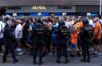 A Madrid llegaron cerca de 4 mil aficionados franceses para ver al Olympique de Marsella ante el Real Madrid. Foto: Getty Images