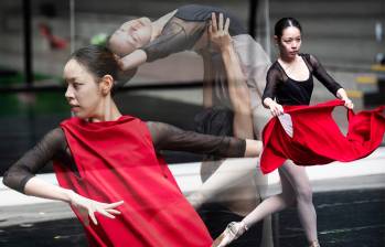 María Takemoto hace parte de la compañía del Ballet Metropolitano de Medellín. Vive en la ciudad hace poco más de tres años.