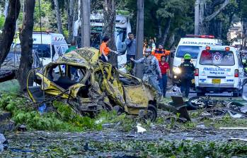 Un atentado terrorista en Cali dejó al menos seis muertos, cincuenta heridos y miles de daños en la zona cercana a la base aérea Marco Fidel Suárez . Imagen: AFP