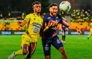 Bucaramaga y Fortaleza brindaron un buen espectáculo en la tercera jornada de cuadrangulares. FOTO X-BUCARAMANGA