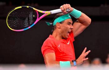 Rafa Nadal rivalizará ahora ante el australiano Jordan Thompson (N.55) por un puesto en semifinales de Brisbane. FOTO AFP
