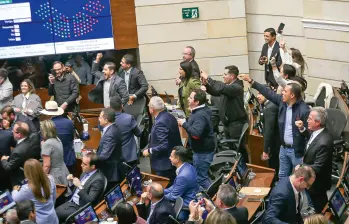 La discusión de la reforma aterrizaría en último debate en la semana del 9 de junio. La oposición acusa a sectores petristas y al Gobierno de no querer concertar. FOTO Colprensa