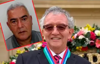 Jorge Lemus, jefe de la Dirección Nacional de Inteligencia (DNI), y en el recuadro Diego Marín Buitrago (“Papá Pitufo”), conocido como “el zar del contrabando”. FOTOS: ARCHIVO.