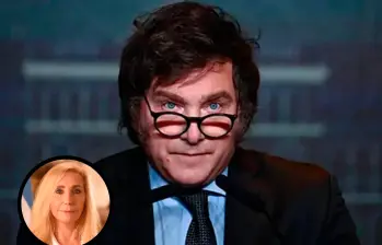El presidente de Argentina se refiere a su hermana, Karina Milei, como “el jefe” y es su secretaria en Presidencia. FOTO AFP