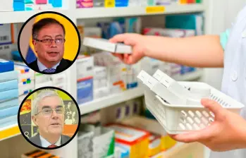 El presidente Gustavo Petro y el exgerente de EPM, Carlos Enrique Moreno, quien es cuñado del expresidente Álvaro Uribe. FOTO SSTOCK