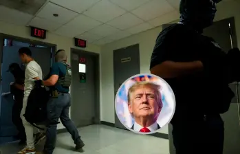 Donald Trump ganó las elecciones de 2024 con la promesa de lanzar una histórica campaña de deportación. FOTO AFP