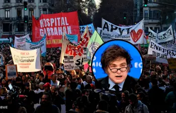 Las movilizaciones de esta semana en Buenos Aires por los recortes fiscales del Gobierno de Javier Milei. FOTO AFP