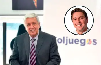 El presidente de Coljuegos, Marco Emilio Hincapié Ramírez, y su hijo, que tiene su mismo nombre y es representante a la Cámara electo del Pacto Histórico. FOTO CORTESÍA Y REDES SOCIALES.