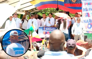 El candidato presidencial del Pacto Histórico, Iván Cepeda, en el evento de campaña en Tumaco. FOTO @IVANCEPEDACAST