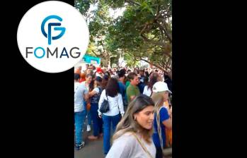 Imágenes del plantón en el que participó el magisterio en el Quindío este miércoles. FOTO CAPTURA DE VIDEO