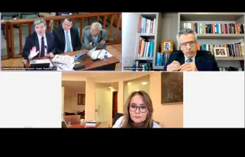 La audiencia de imputación de cargos y solicitud de medida de aseguramiento contra los exministro del Gobierno Petro. FOTO: Captura de video