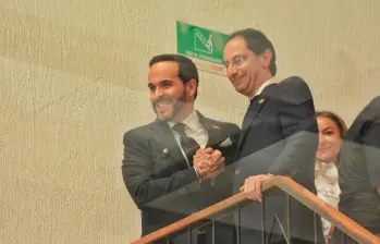 El presidente y vicepresidente electo de Colombia, Abelardo de la Espriella y José Manuel Restrepo. FOTO COLPRENSA