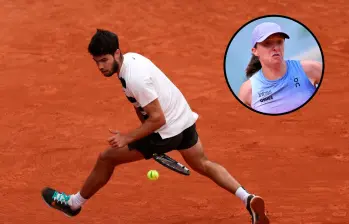 Iga Swiatek y Carlos Alcaraz vencieron a Jasmine Paolini y a Alexander Zverev, respectivamente, en la edición 2024 del Roland Garros. FOTOS: Getty