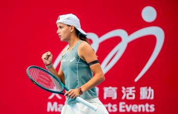 La colombiana Emiliana Arango cayó en octavos de final del WTA 250 de Hong Kong. FOTO TOMADA @wta