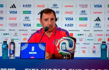 El entrenador de la Selección Colombia, Néstor Lorenzo, vive su primer Mundial como técnico en propiedad de un equipo nacional. Foto: Juan Antonio Sánchez