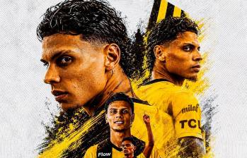 Esta es la imagen que utilizó el club árabe para presentar a Richard Ríos en sus redes sociales. FOTO @ittihad_en