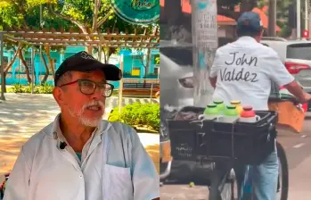 Miguel Velosa es la persona detrás de John Valdez. FOTO pantallazo tomado de TikTok (@primero.barranqui). 