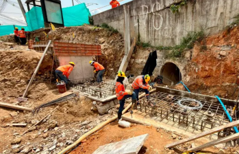 Las obras, que iniciaron en mayo de 2026, son de estabilización y reparación. Foto: Alcaldía de Medellín.