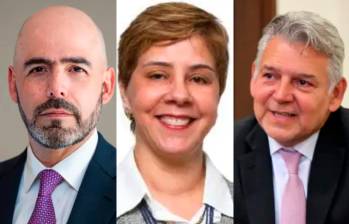 Jorge Bedoya, presidente de la SAC; María Elena Ospina, presidenta Acopi; Jaime Alberto Cabal, presidente Fenalco. FOTOS CORTESÍA Y COLPRENSA. 