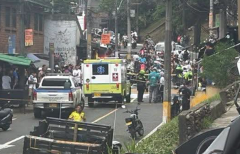 La zona del fatal accidente fue acordonada. Foto: cortesía
