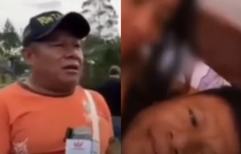 El mandatario local fue captado gracias a un video que fue difundido por redes sociales. Imagen: redes sociales. 