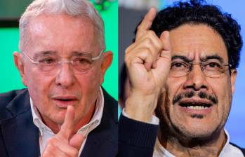 El expresidente Álvaro Uribe respondió en redes a las acusaciones hechas por Iván Cepeda durante un evento en Medellín. FOTO EL COLOMBIANO Y COLPRENSA