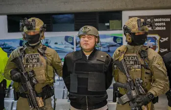 Alias Pipe Tuluá, señalado cabecilla de la organización criminal “La Inmaculada”. Foto: Polícia Nacional.